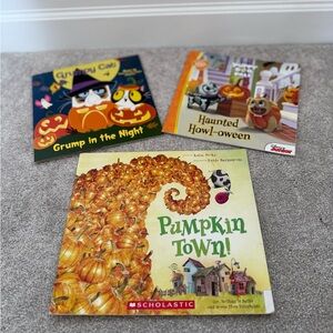 Scholastic Halloween Book Trio - Orange, Green, Black Covers